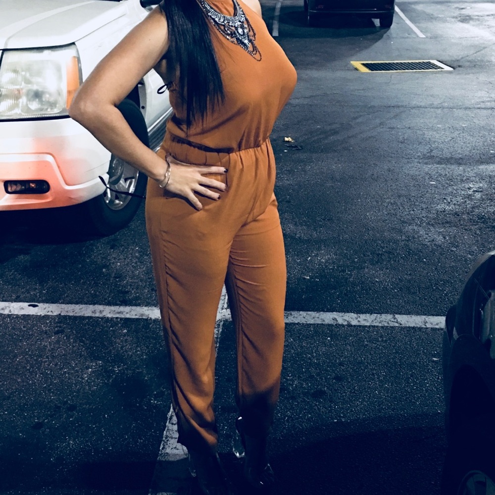 Jumpsuit Long Pants Yellow Forever 21